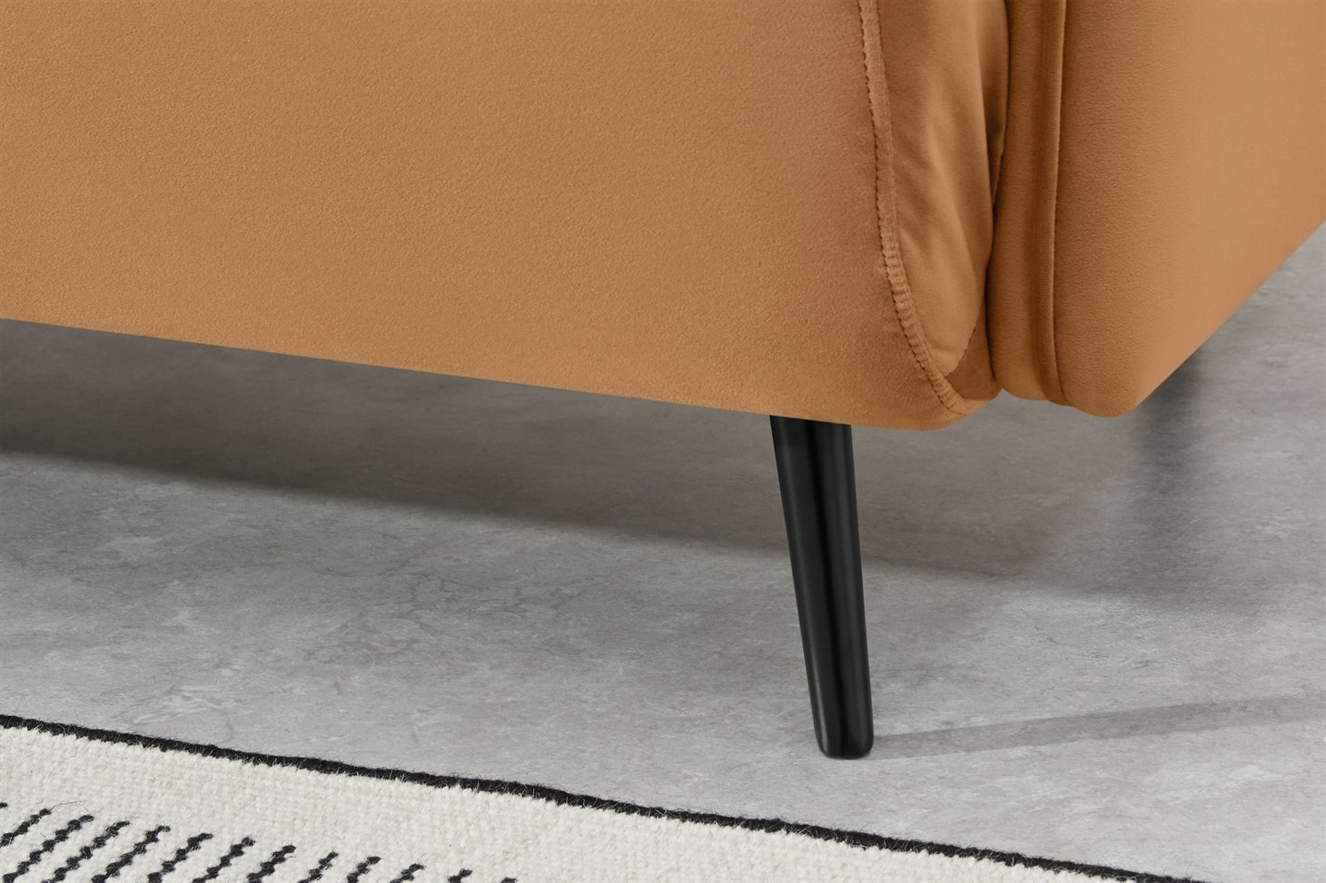 Hettie Small Sofa Bed, Apricot Velvet