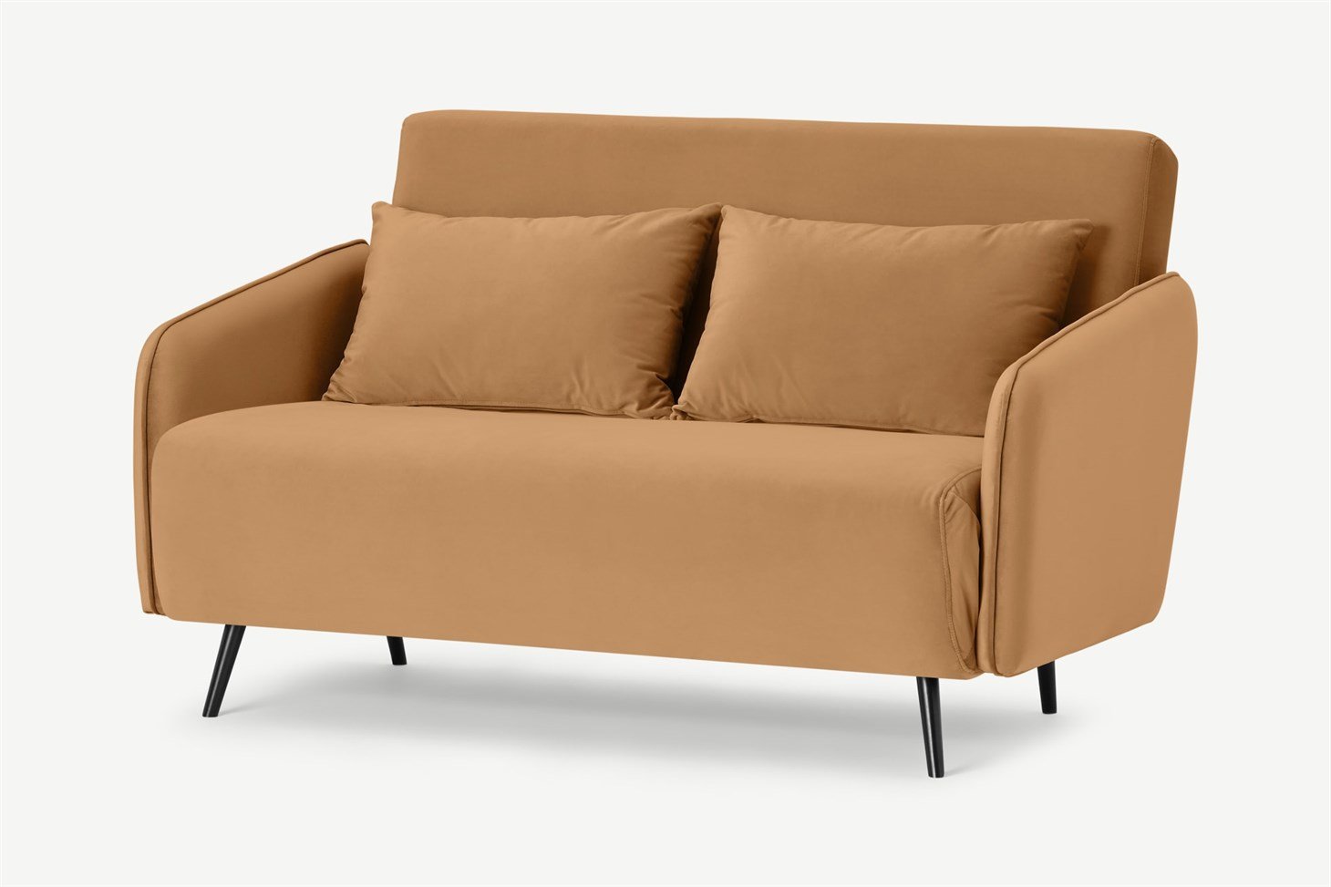 Hettie Small Sofa Bed, Apricot Velvet