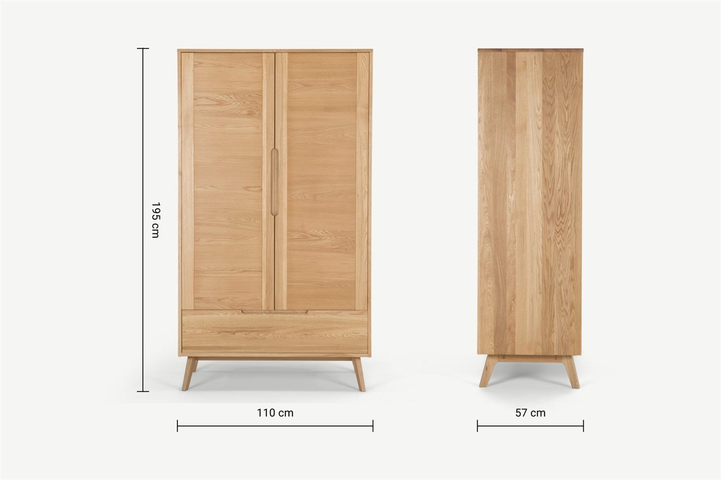 Jenson Wardrobe, Oak