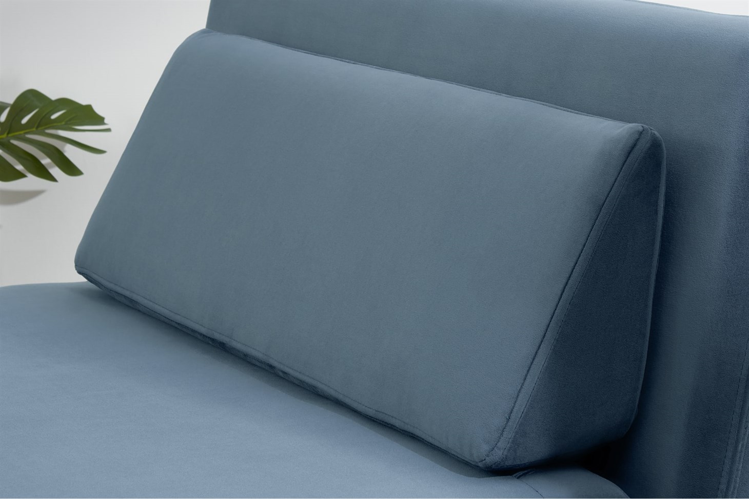 Kahlo Double Seat Sofa Bed, Arctic Blue Velvet