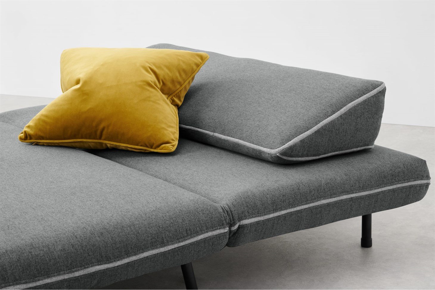 Kahlo Double Seat Sofa Bed, Salt Grey