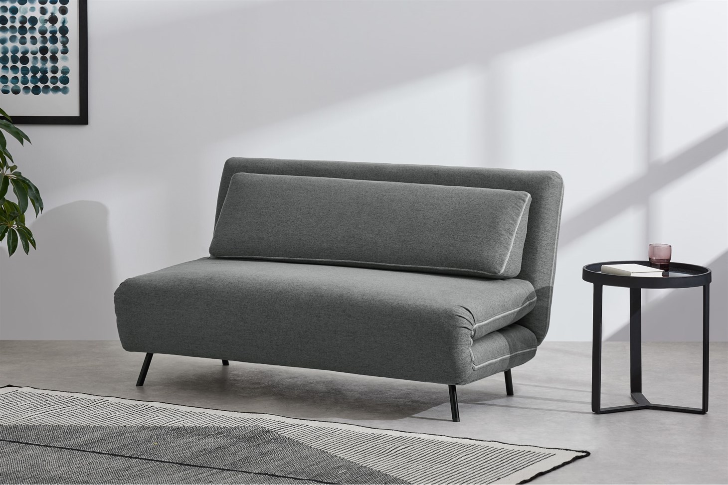 Kahlo Large Double Sofa Bed, Salt Grey