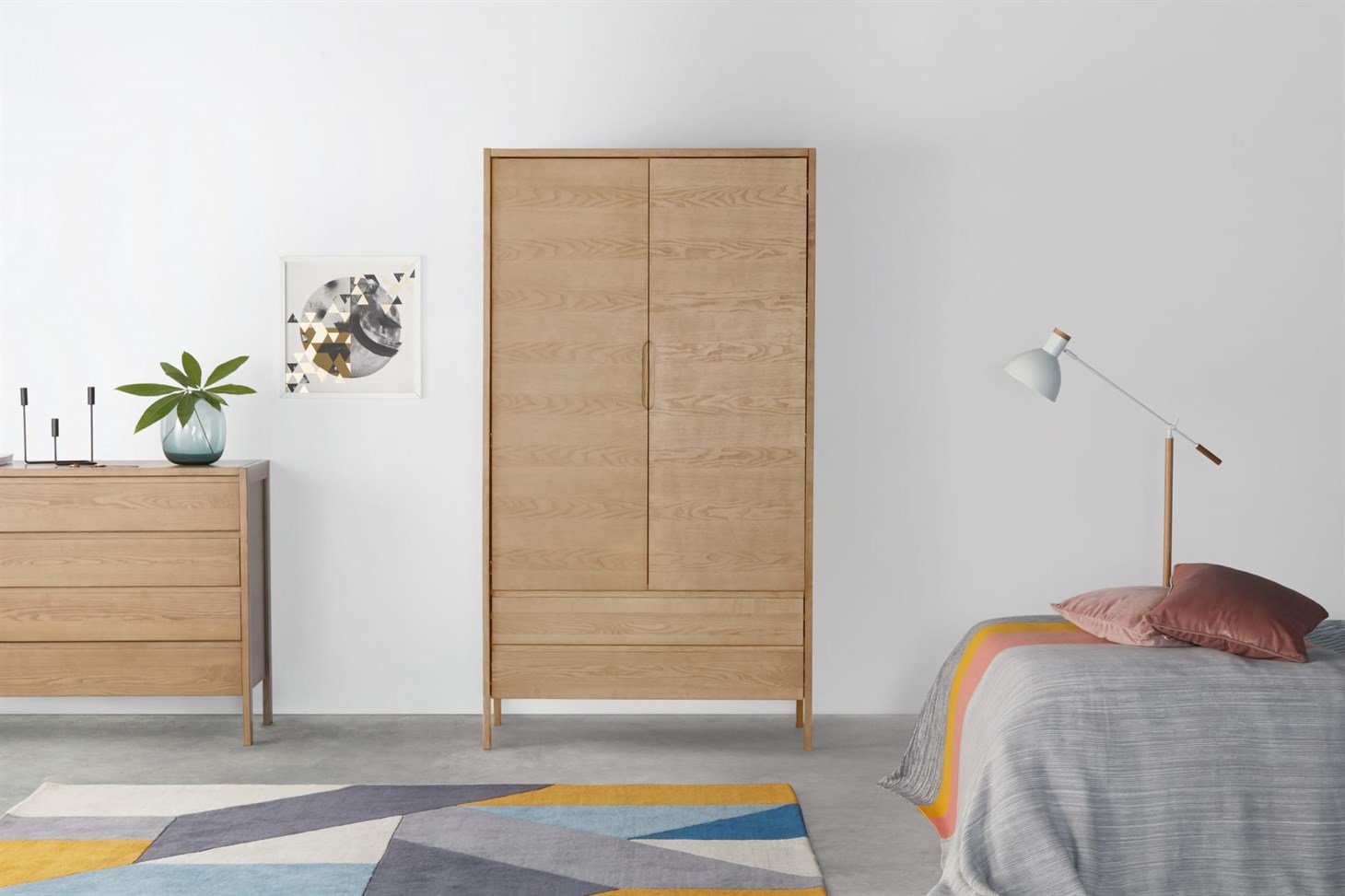 Ledger Wardrobe, Oak