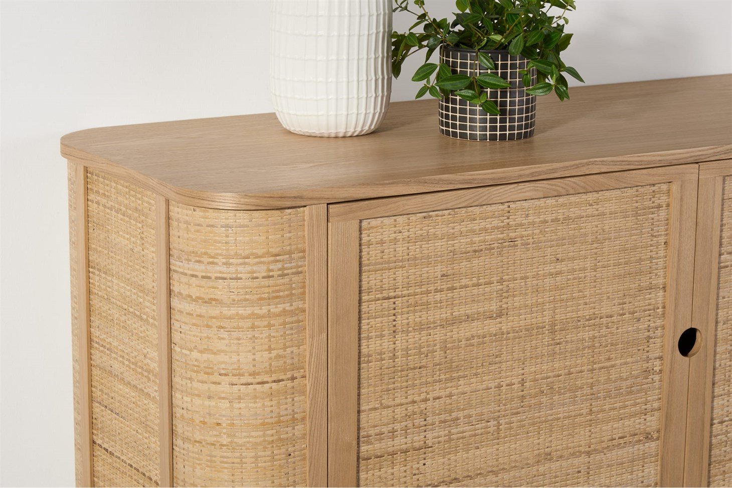Liana Woven Front Sideboard, Ash  Rattan