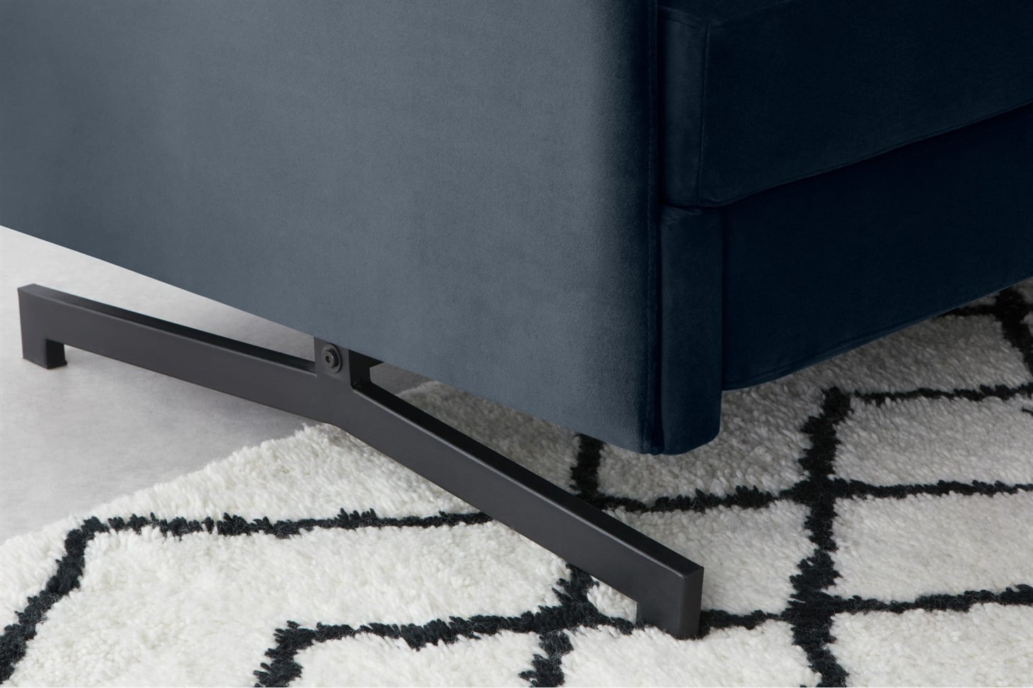 Motti Sofa Bed, Sapphire Blue Velvet