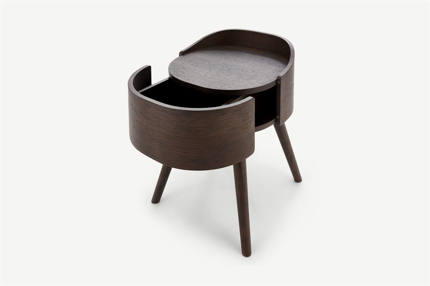 Odie Bedside Table, Dark Stain Oak