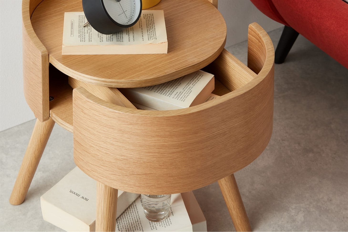 Odie Bedside Table, Oak