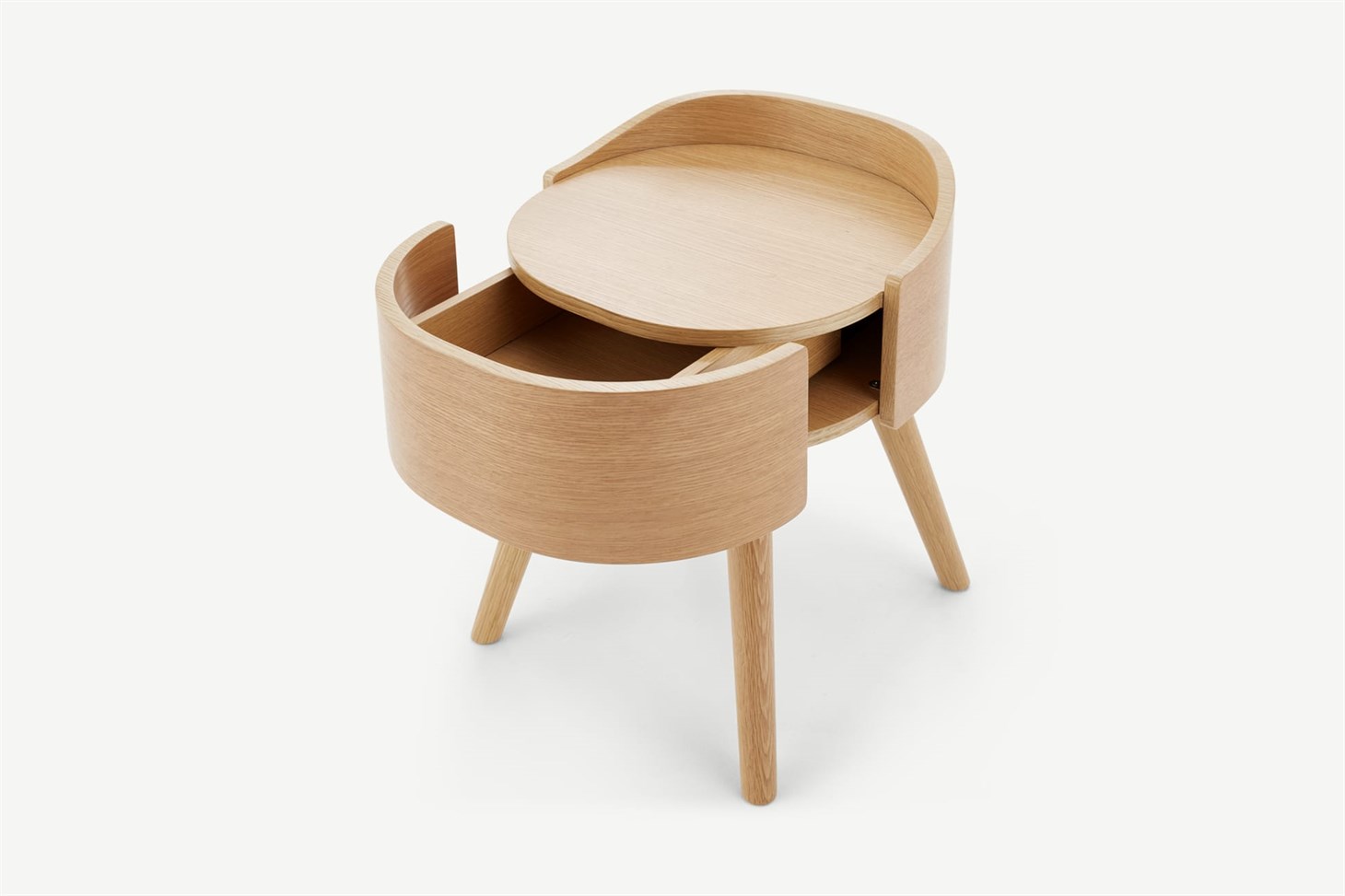 Odie Bedside Table, Oak