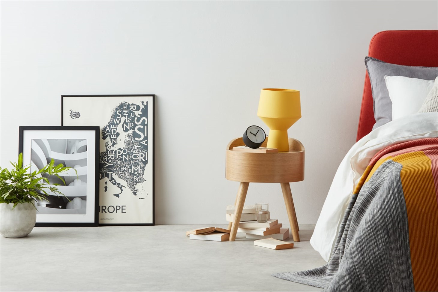 Odie Bedside Table, Oak