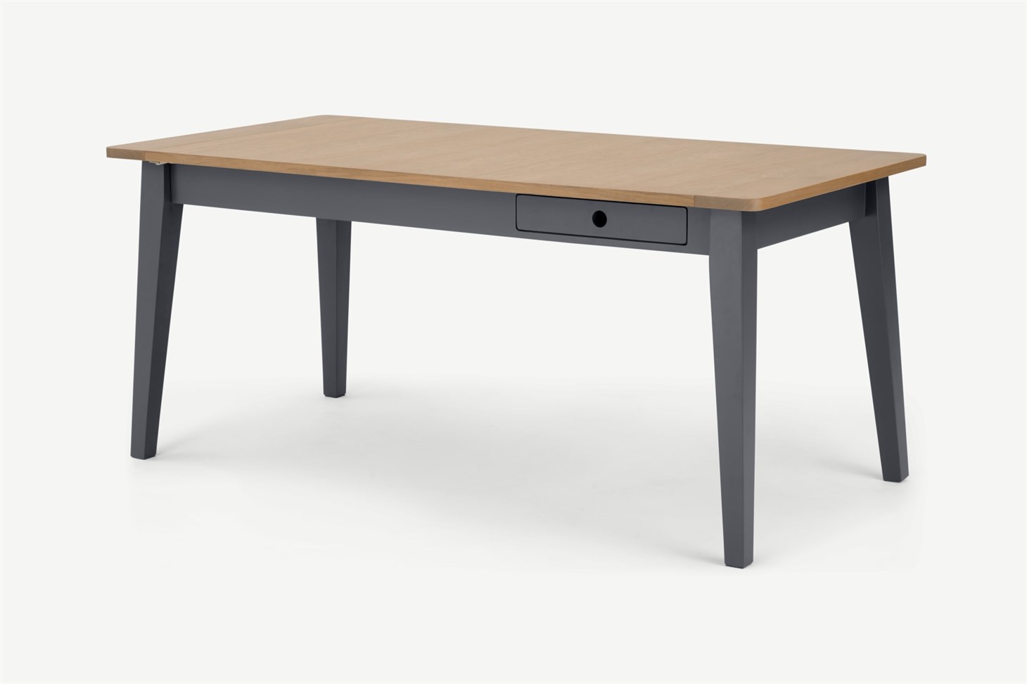 Ralph 6 - 8 seat Extending Dining table, Oak and Charcoal