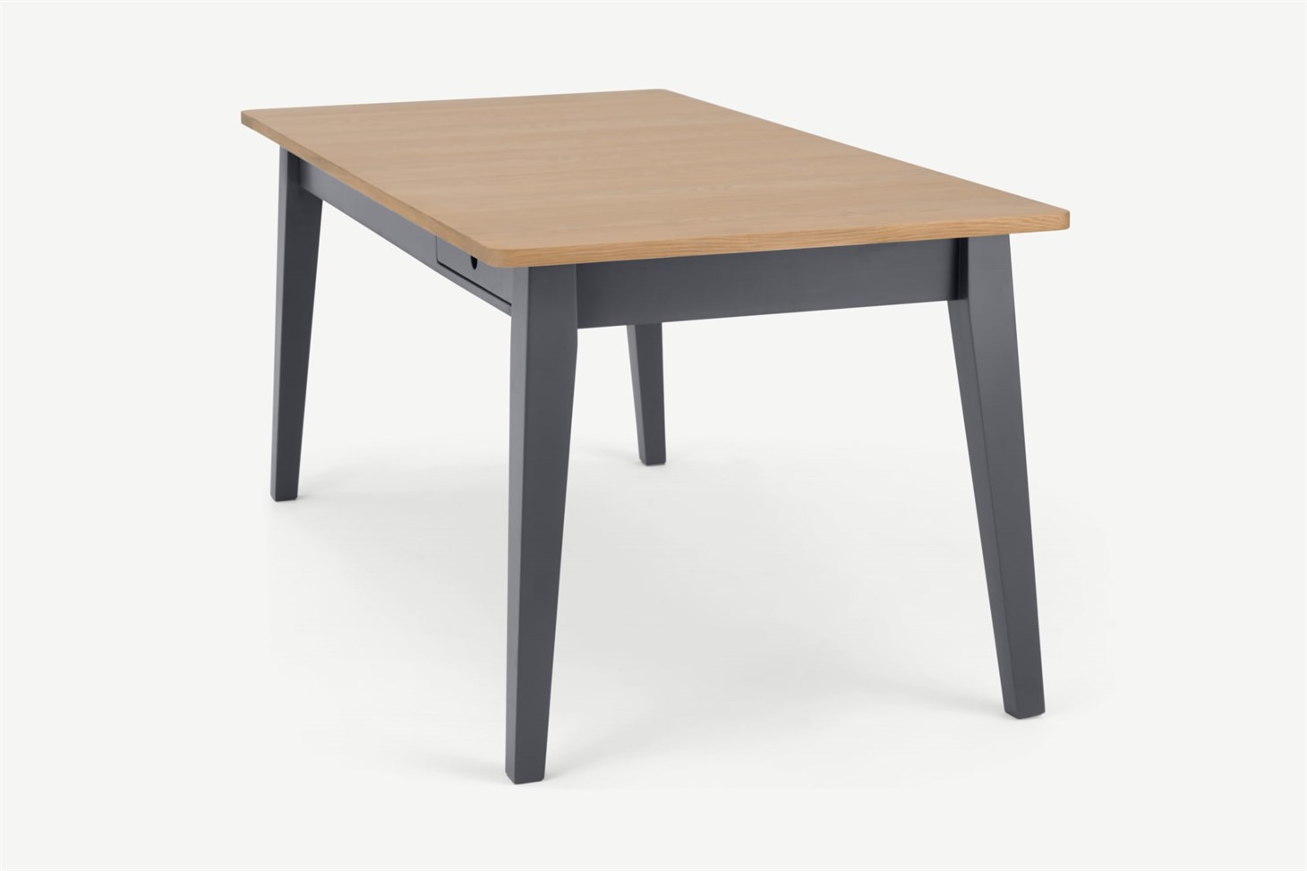 Ralph 6 - 8 seat Extending Dining table, Oak and Charcoal