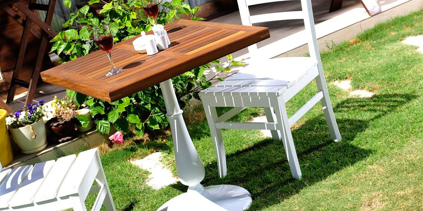 Teak Masa Tablası Kare