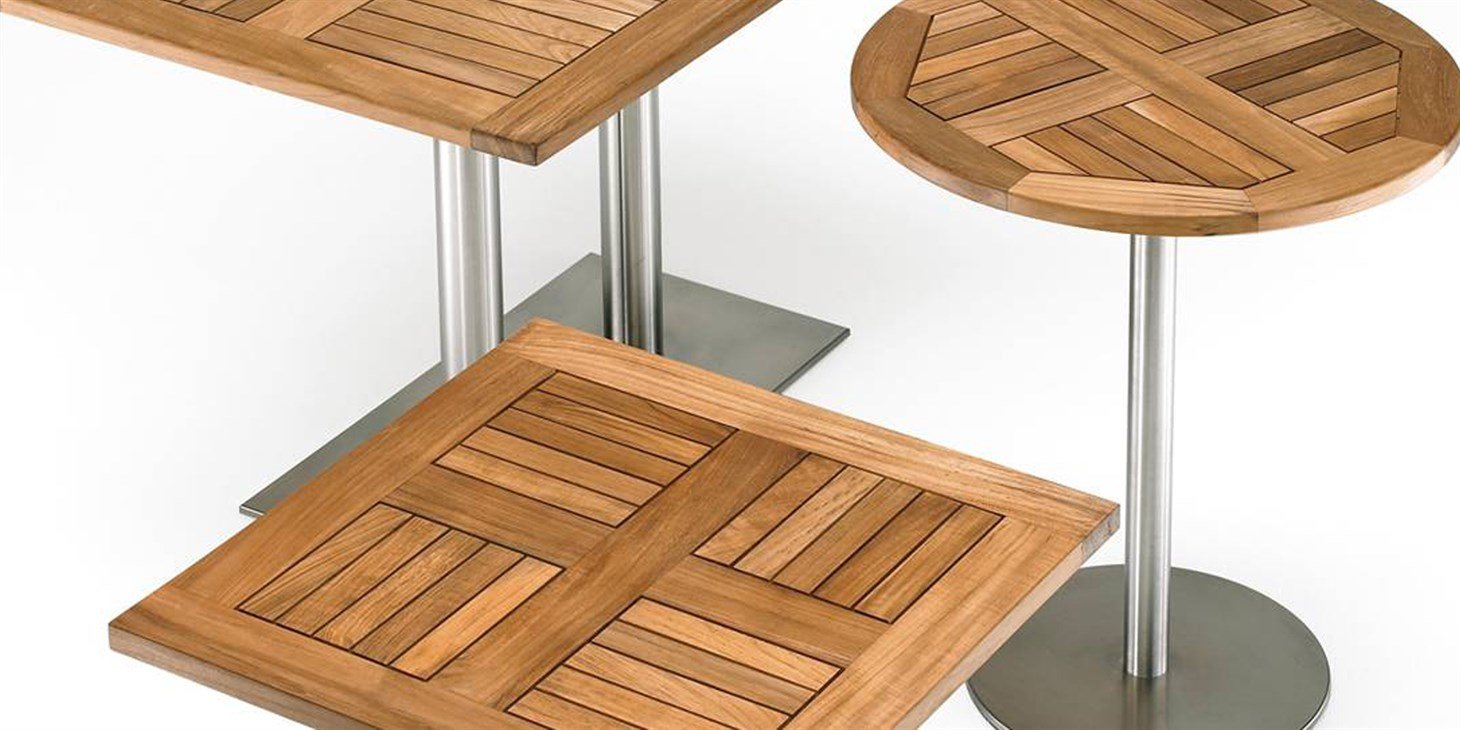 Teak Masa Tablası Yuvarlak