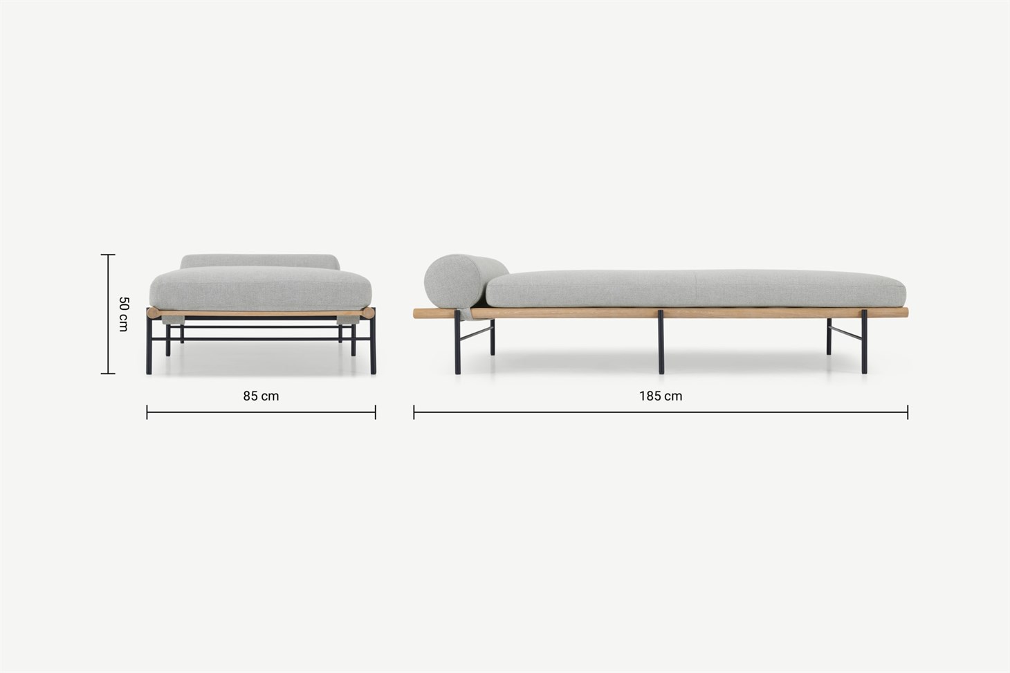 Wilco Day Bed, Luna Grey Weave