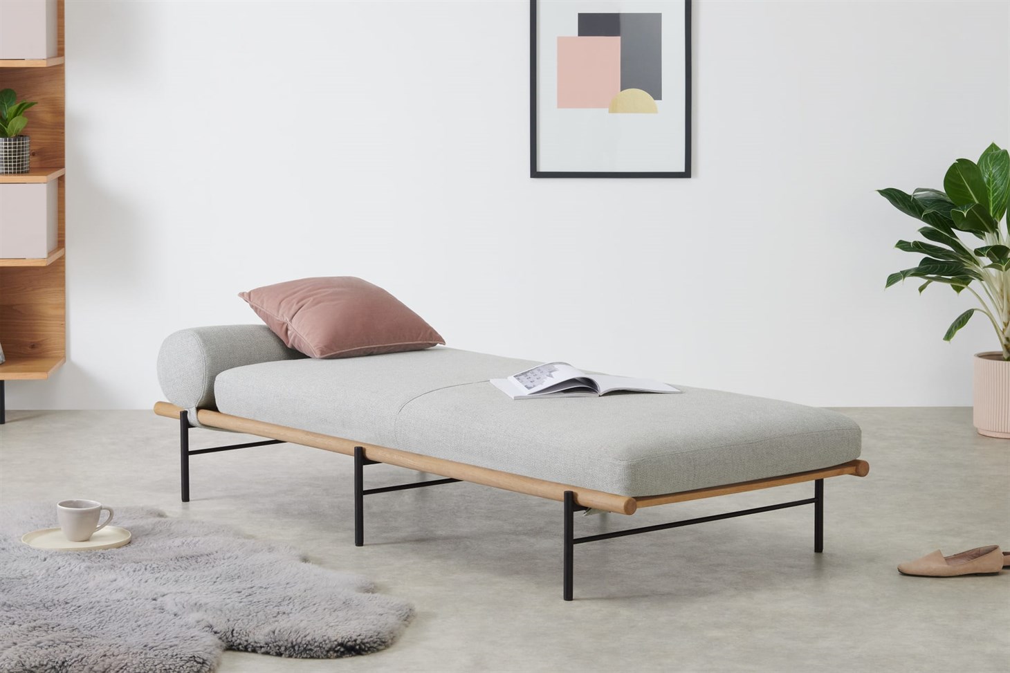 Wilco Day Bed, Luna Grey Weave