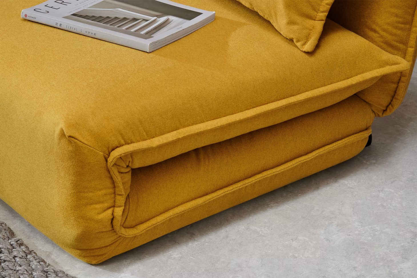 Yataklı İkili Kanepe Rmn 9338, Hardal