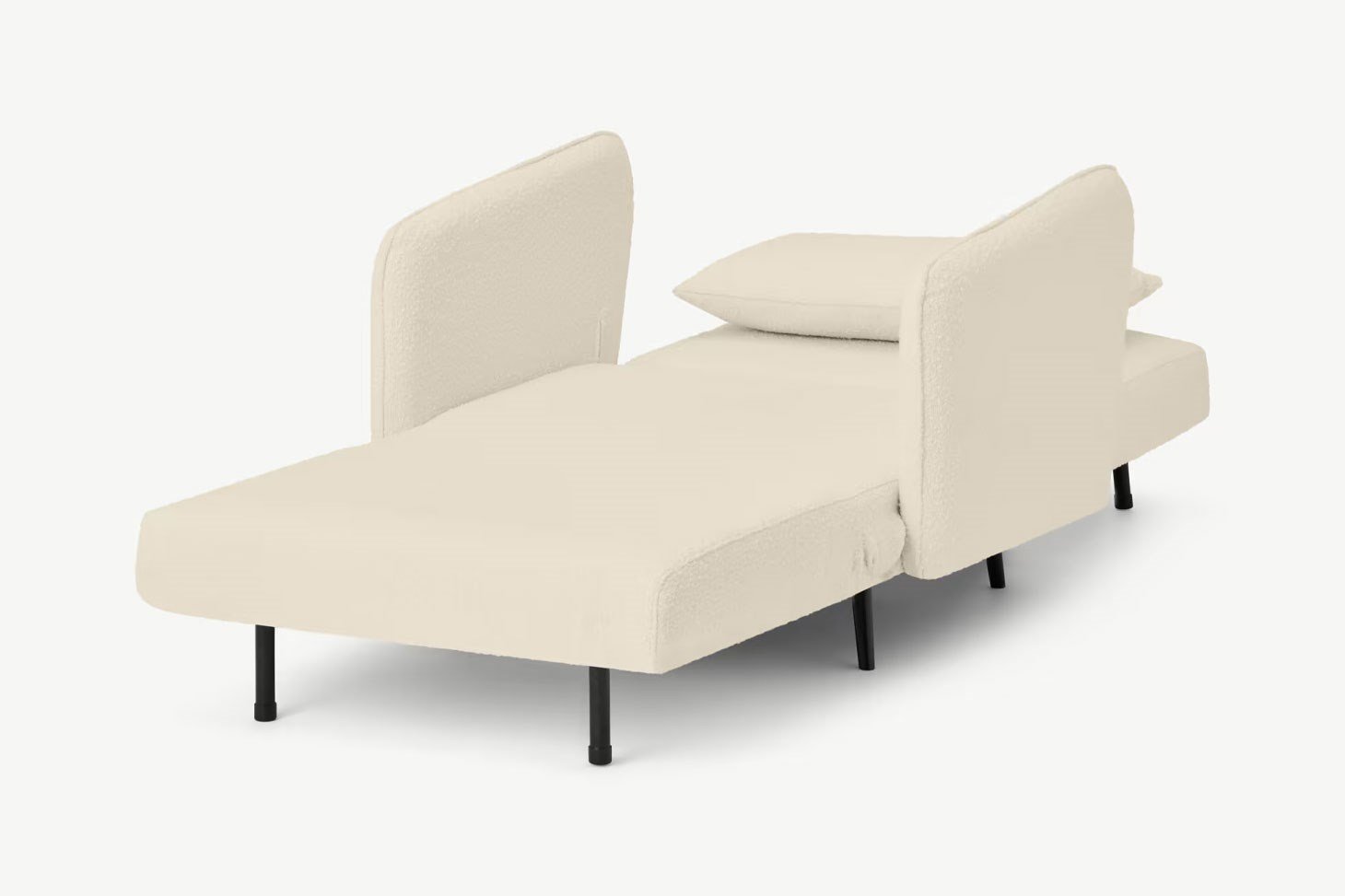 Yataklı Kanepe Tekli Çekyat Rmn 9414, Krem
