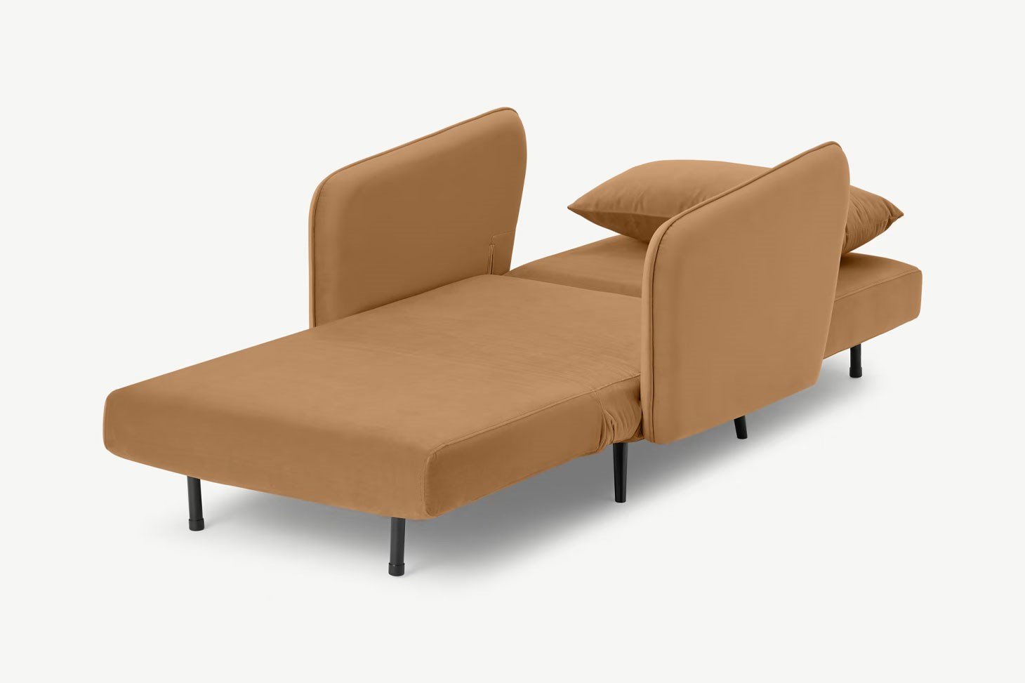 Yataklı Kanepe Tekli Çekyat Rmn 9416, Açık Kahverengi