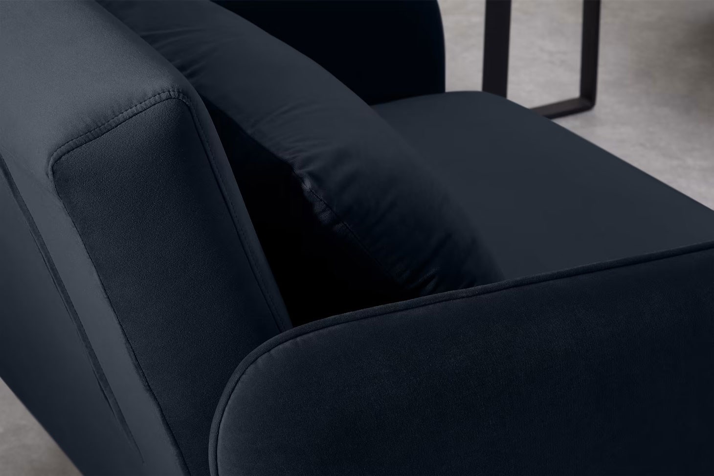 Yataklı Kanepe Tekli Çekyat Rmn 9417, Lacivert