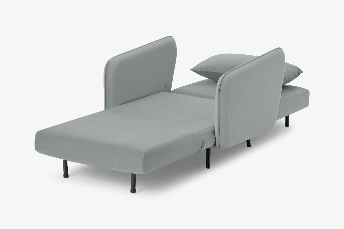 Yataklı Kanepe Tekli Çekyat Rmn 9418, Buz Mavisi