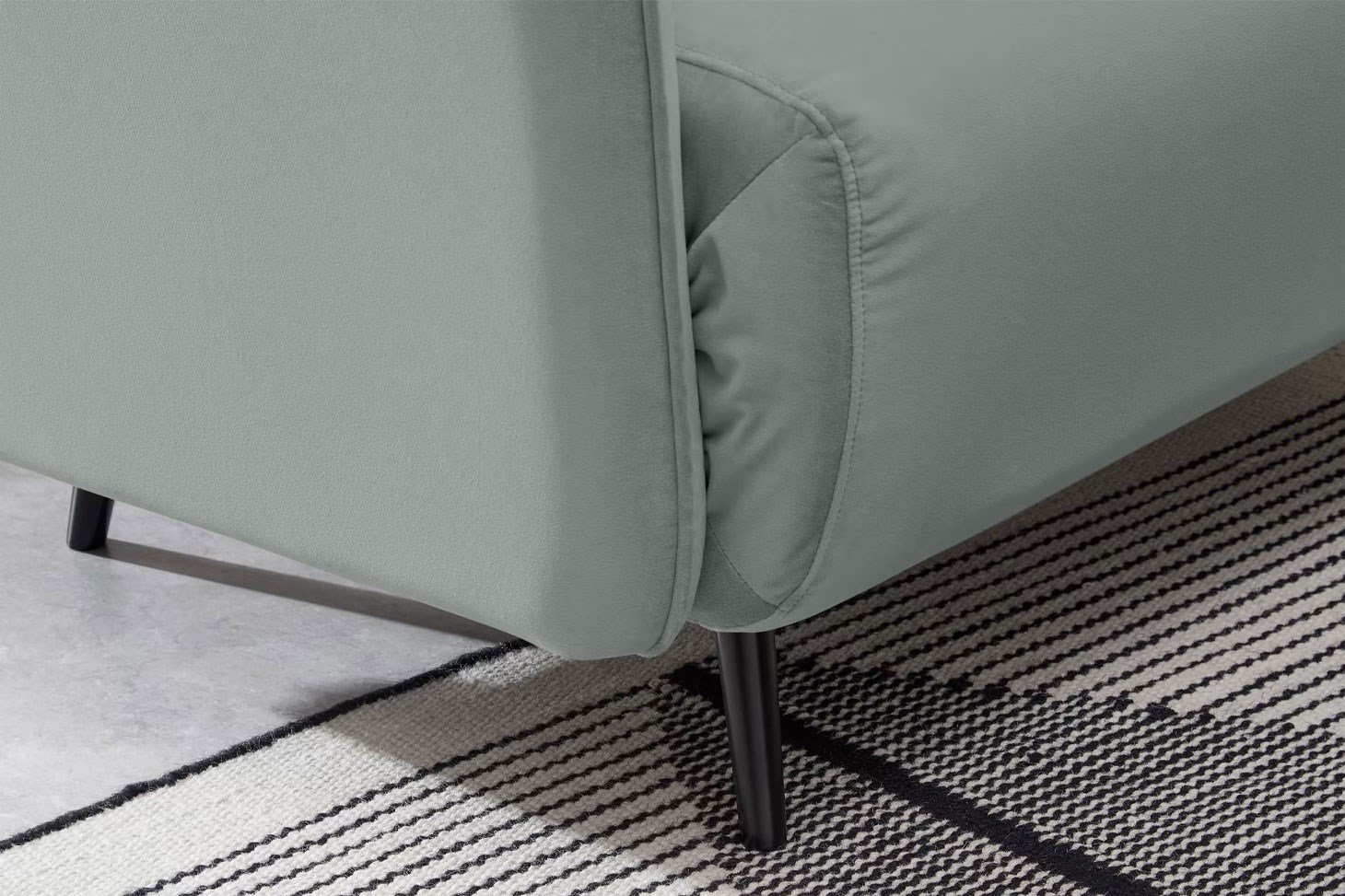 Yataklı Kanepe Tekli Çekyat Rmn 9418, Buz Mavisi