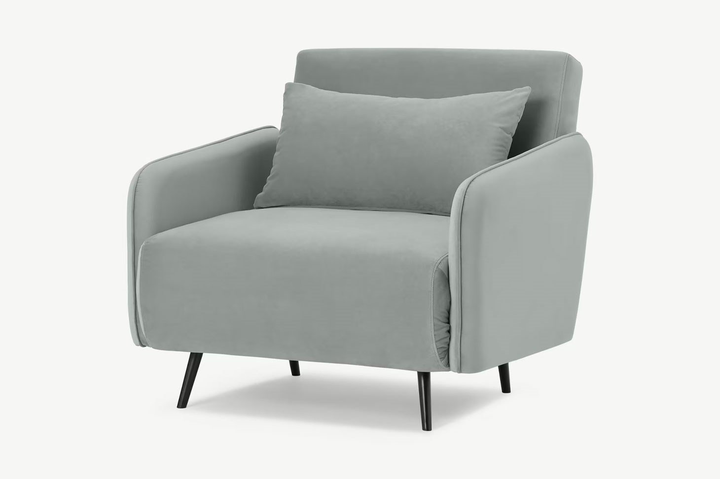 Yataklı Kanepe Tekli Çekyat Rmn 9418, Buz Mavisi