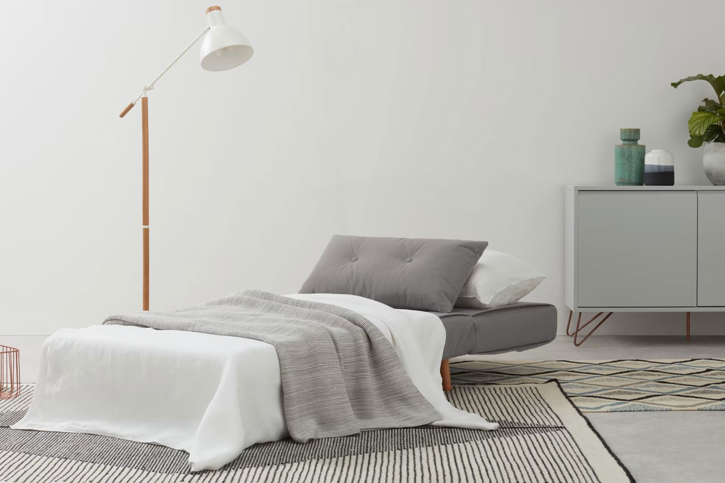 Yataklı Tekli Kanepe Rmn 9333, Gri