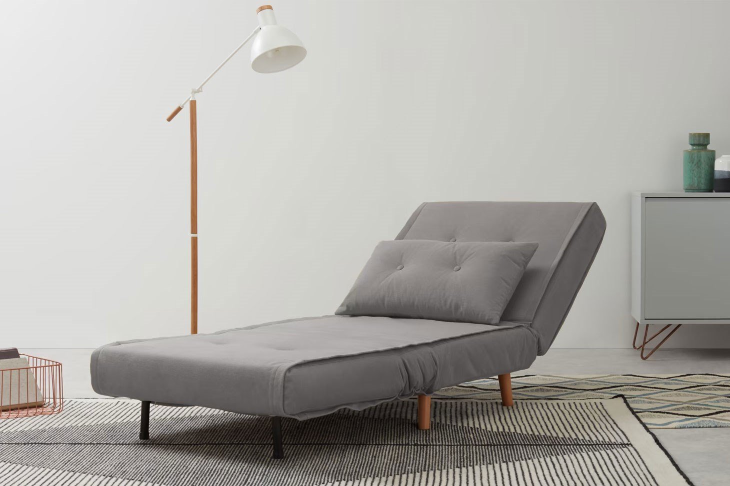 Yataklı Tekli Kanepe Rmn 9333, Gri