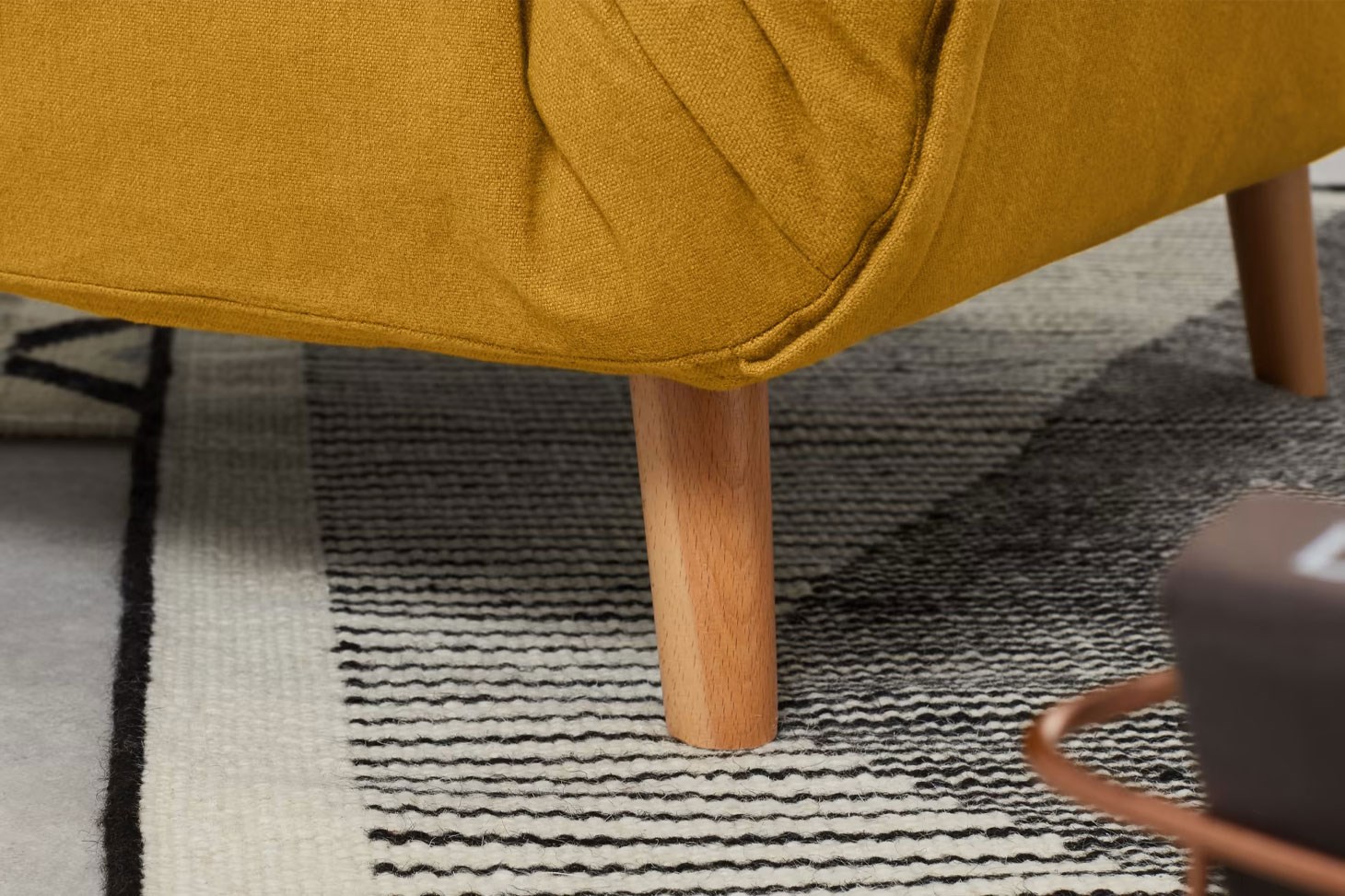 Yataklı Tekli Kanepe Rmn 9334, Hardal