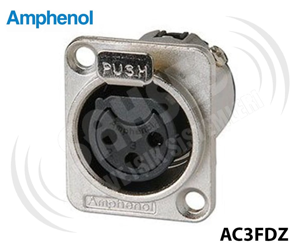 Amphenol AC3FDZ Şase Tipi Dişi XLR Konnektör