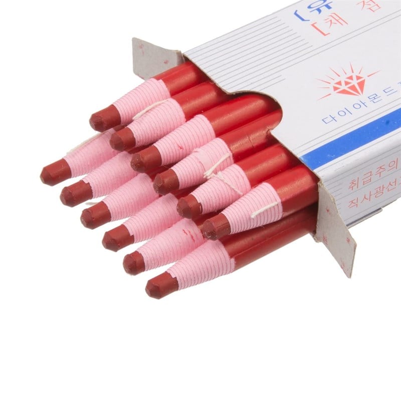 Dikiş Aksesuar ÇeşitleriDiamondİpli Konfeksiyon Kırmızı Kalem / BC-102R 12 Adet