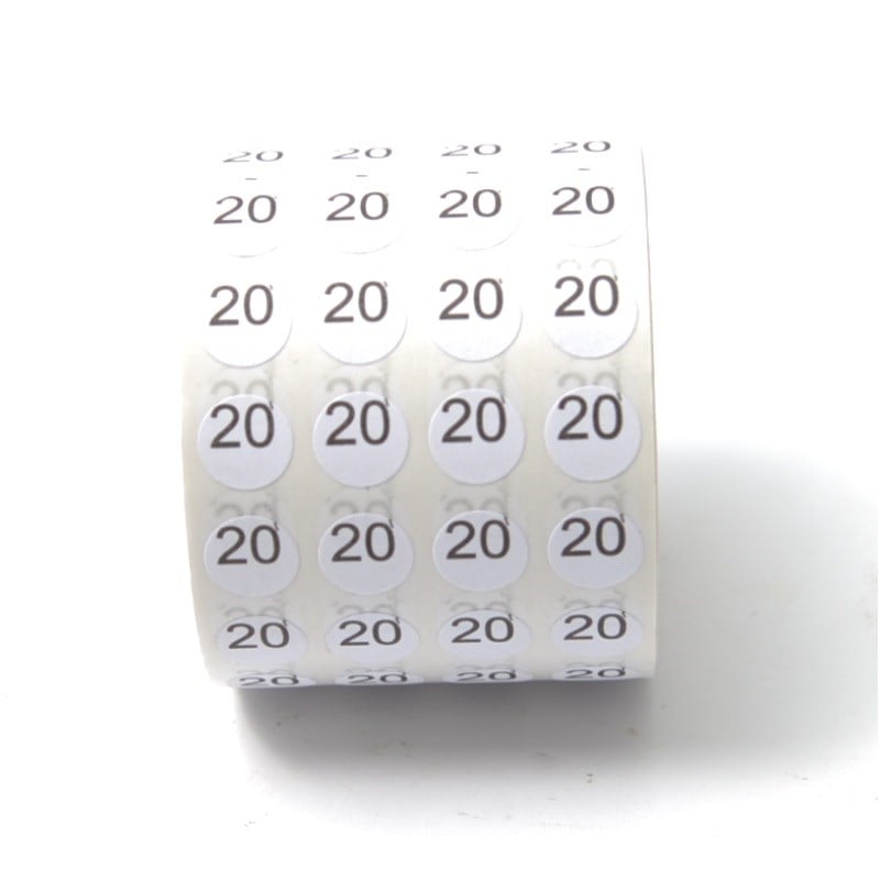 Etiket ÇeşitleriGENÇLERETİKETLEME MAKİNESİ NUMARALI ETİKET 23 NO