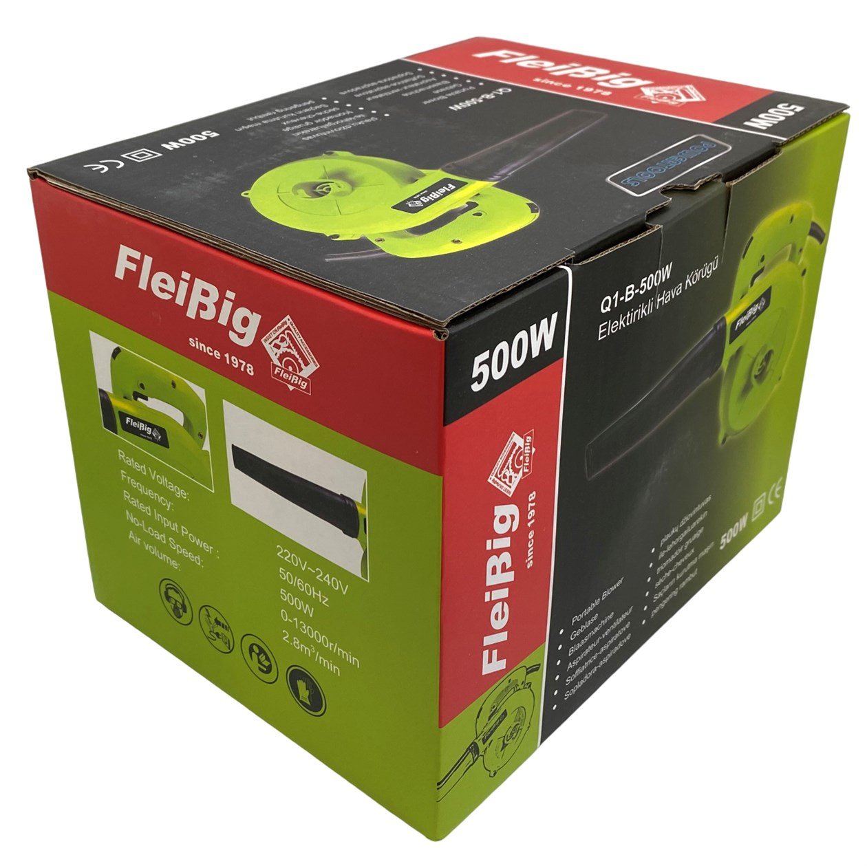 Kompresör ve EkipmanlarıFleibigPortatif Hava Kompresör Ayarlı/Q1-B-500W