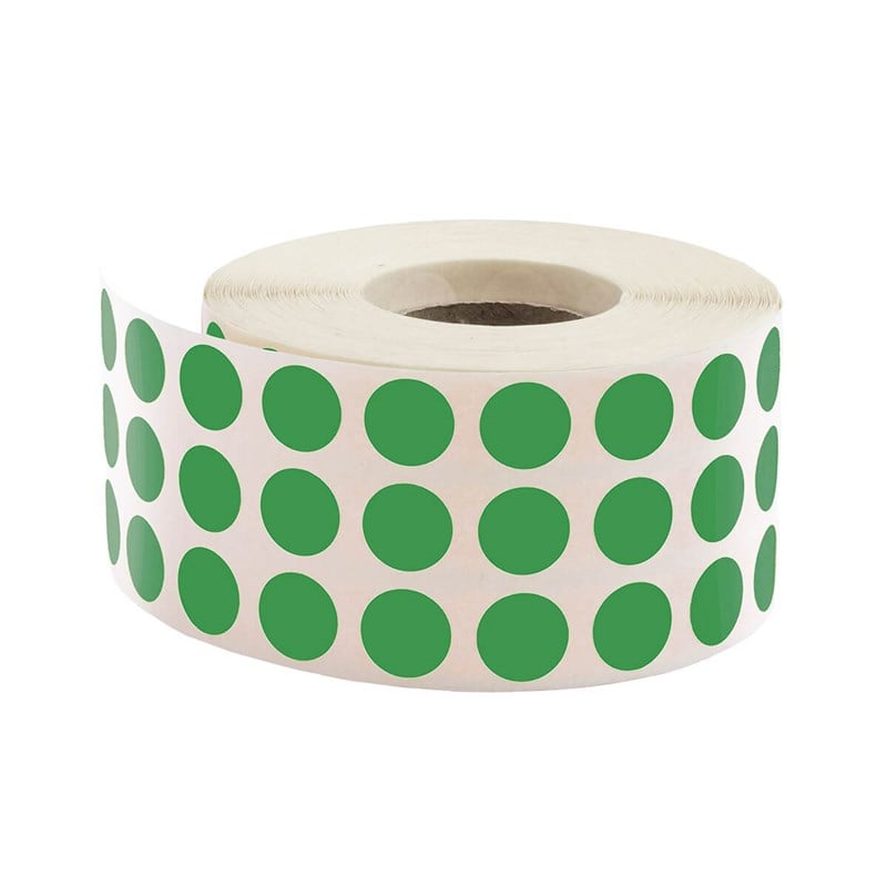 Etiket ÇeşitleriGençlerEtiketleme Makinesi Nokta Etiket/ YEŞİL