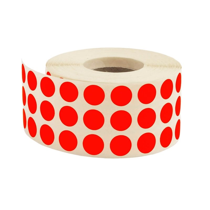 Etiket ÇeşitleriGençlerEtiketleme Makinesi Nokta Etiket/ KIRMIZI