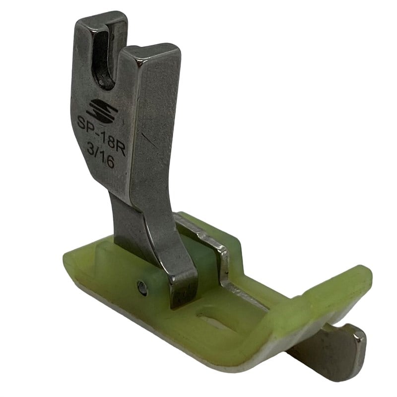 Ayak ÇeşitleriHard SteelDüz Makine Plastik Teflon Çimalı Ayak Sağ / TSP-18 3/16R