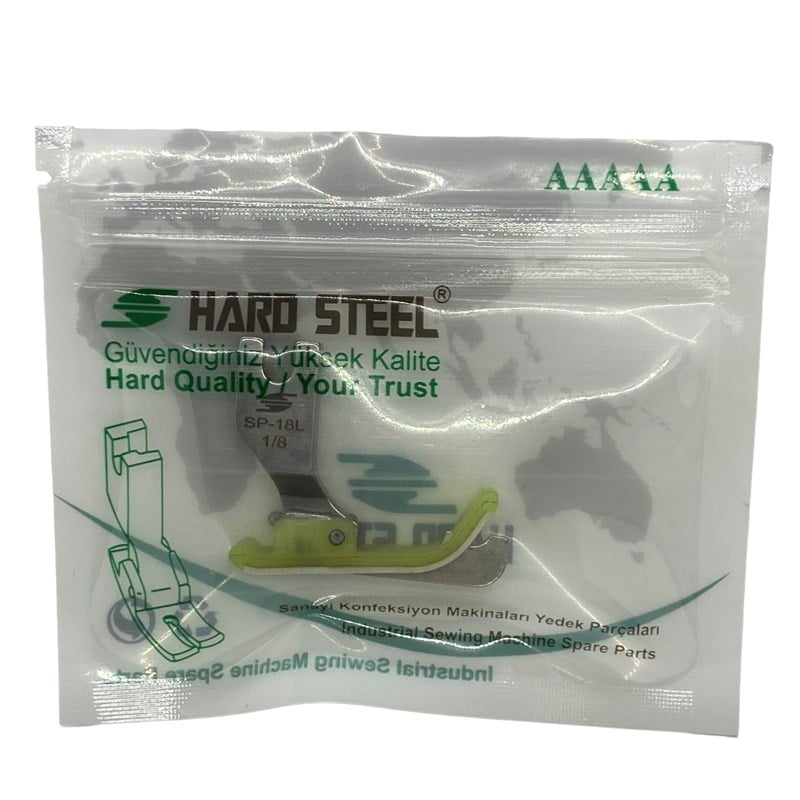 Ayak ÇeşitleriHard SteelDüz Makine Plastik Teflon Çimalı Ayak Sol / TSP-18 1/8L