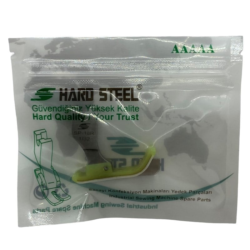 Ayak ÇeşitleriHard SteelDüz Makine Plastik Teflon Çimalı Ayak Sağ / TSP-18 1/32R
