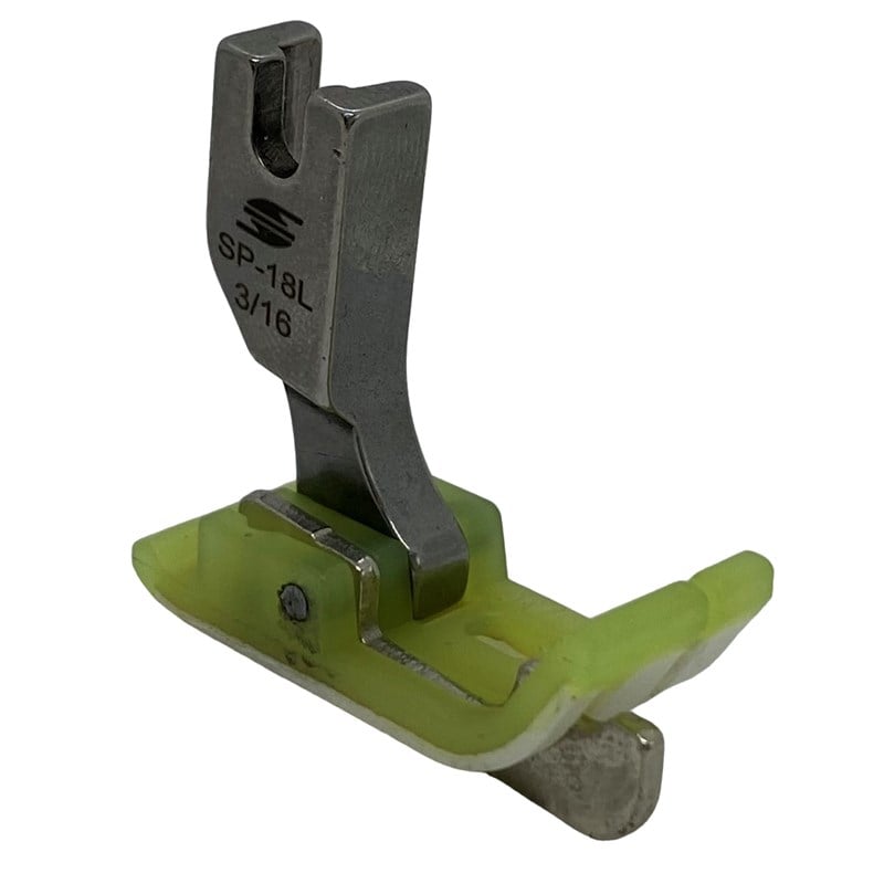 Ayak ÇeşitleriHard SteelDüz Makine Plastik Teflon Çimalı Ayak Sol / TSP-18 3/16L