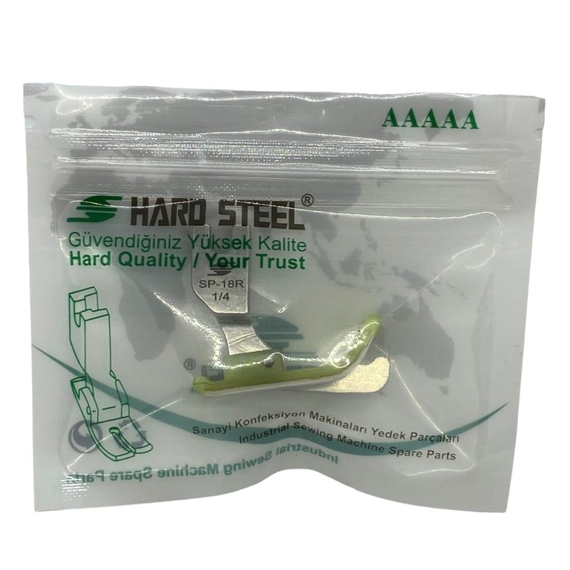 Ayak ÇeşitleriHard SteelDüz Makine Plastik Teflon Çimalı Ayak Sağ / TSP-18 1/4R