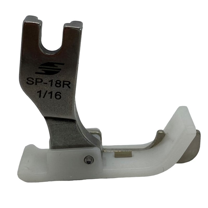 Ayak ÇeşitleriHard SteelDüz Makine Plastik Teflon Çimalı Ayak Sağ / TSP-18 1/16R