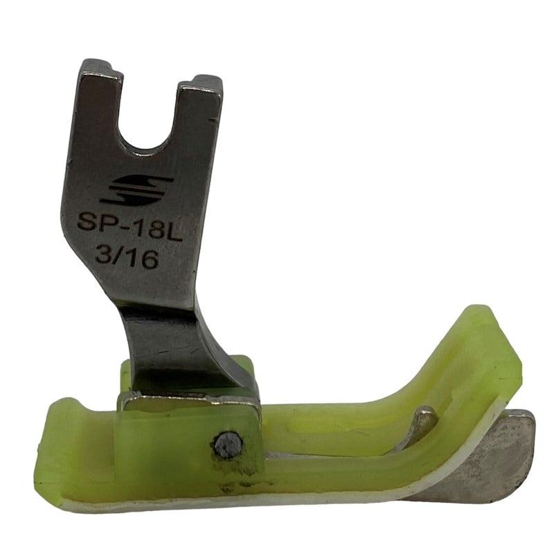 Ayak ÇeşitleriHard SteelDüz Makine Plastik Teflon Çimalı Ayak Sol / TSP-18 3/16L