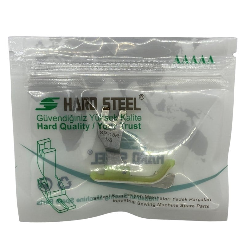 Ayak ÇeşitleriHard SteelDüz Makine Plastik Teflon Çimalı Ayak Sağ / TSP-18 1/8R