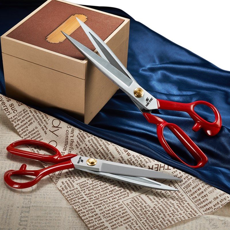 Makas ÇeşitleriHard SteelKırmızı Saplı Paslanmaz Çelik Somunlu 8inç Makas /  HS-1084 (8