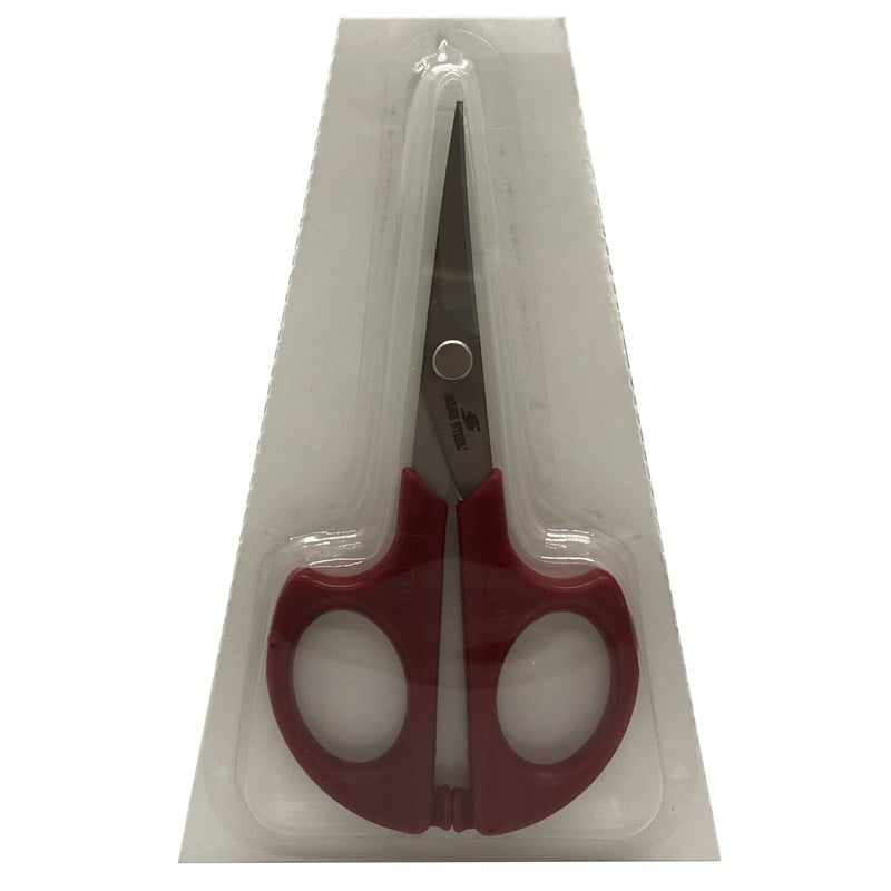 Makas ÇeşitleriHard SteelPlastik Saplı Eğri Nakış Makası / HS-1663 (4.76