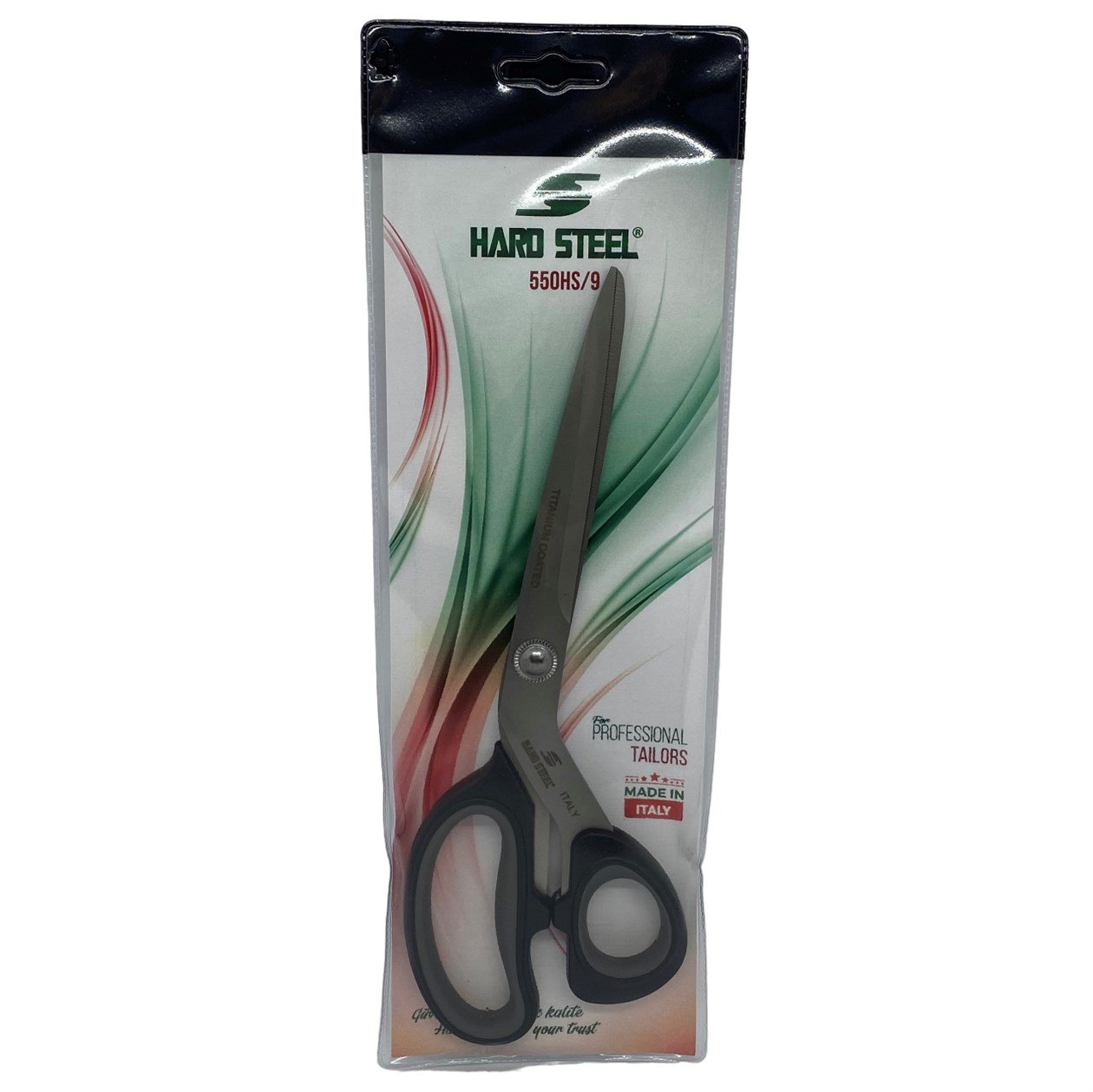 Makas ÇeşitleriHard SteelTitanyum Kaplama Plastik Saplı 9inç Makas / 550HS/9