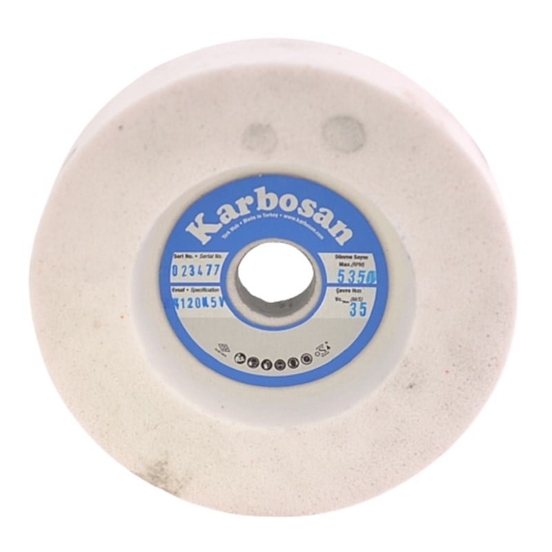 Kesim Makineleri ve EkipmanlarıKarbosanHızar Makinesi İçi Çukur Bileme(Zımpara) Taşı 125X25X20-70X14