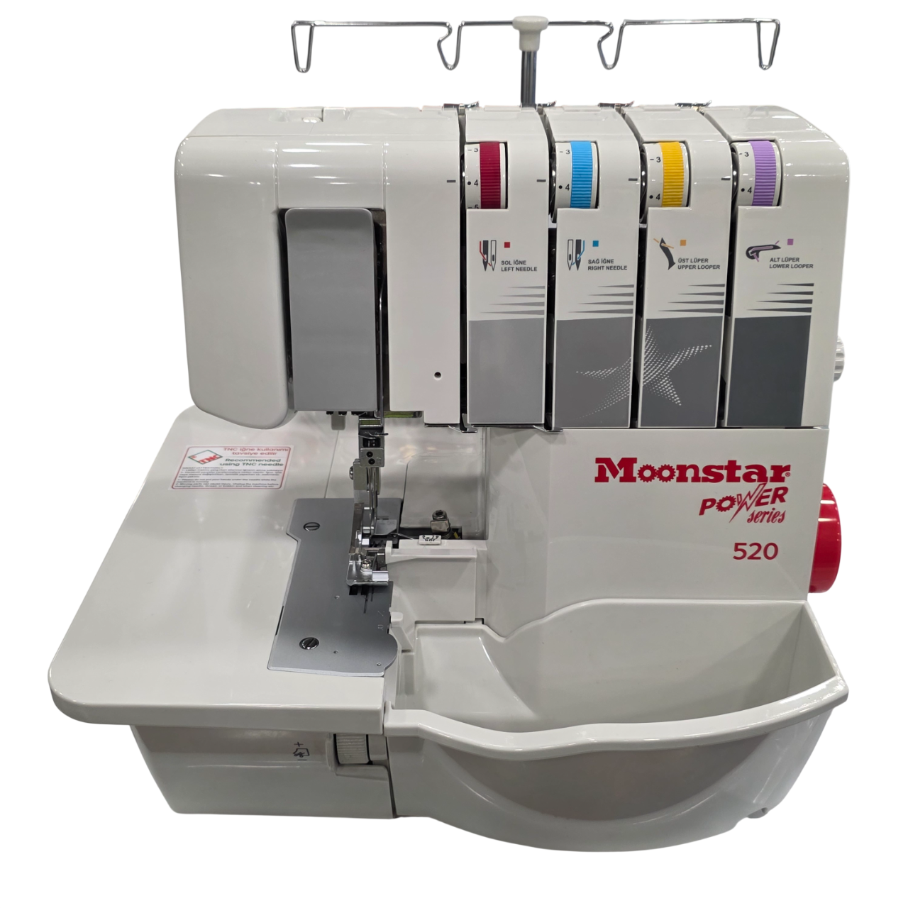 Ev Tipi Dikiş MakineleriMoonstarEv Tipi Çok Fonksiyonlu Profesyonel Overlok Dikiş Makinesi 2-3-4 İplik / Model 520