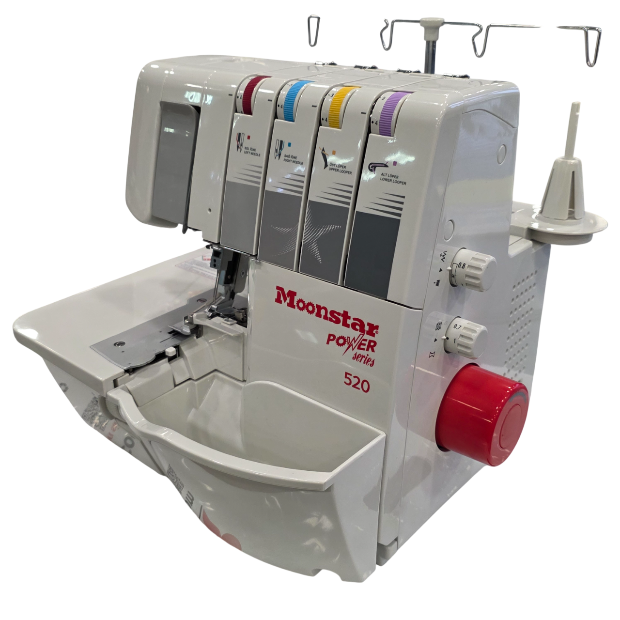 Ev Tipi Dikiş MakineleriMoonstarEv Tipi Çok Fonksiyonlu Profesyonel Overlok Dikiş Makinesi 2-3-4 İplik / Model 520