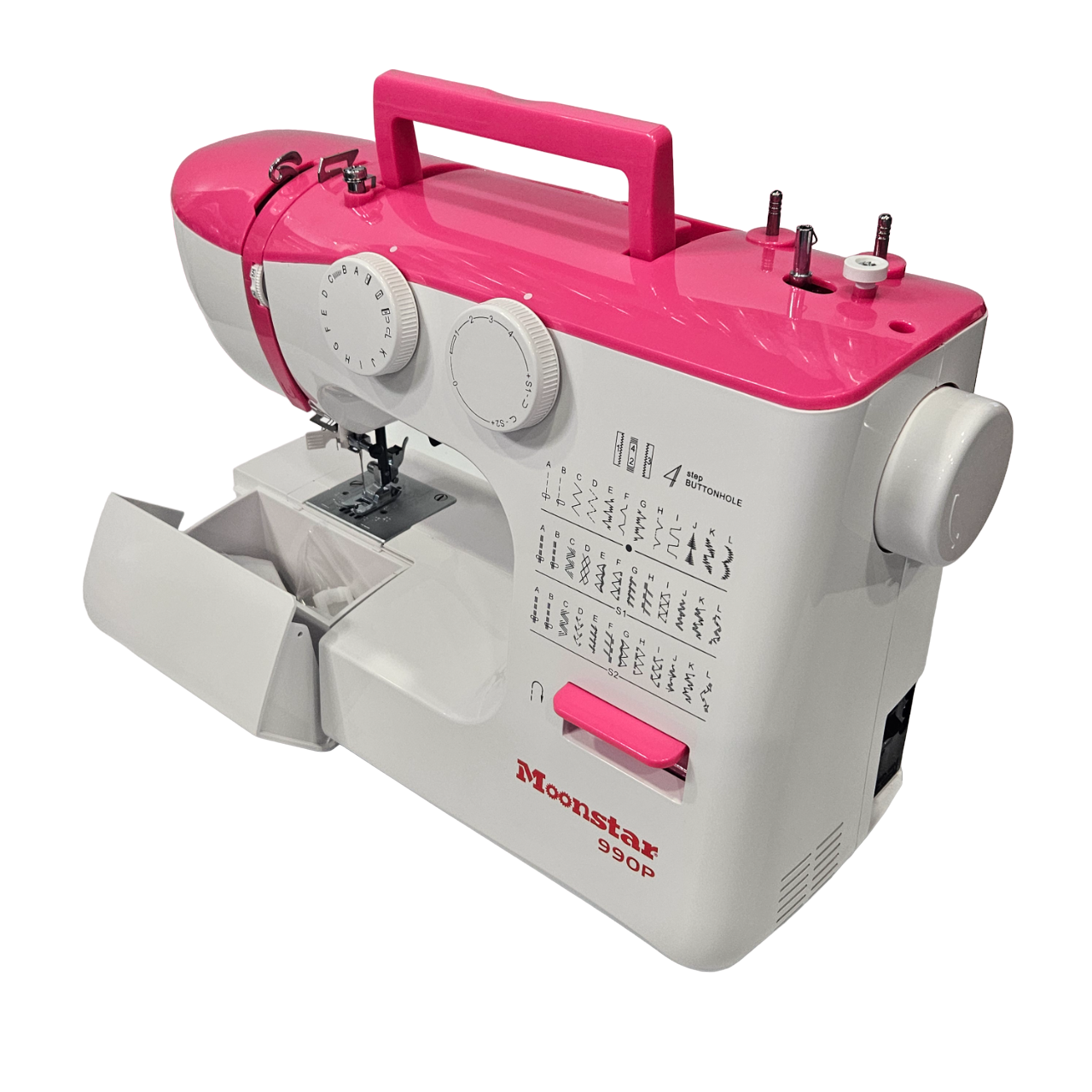 Ev Tipi Dikiş MakineleriMoonstarEv Tipi Düz Dikiş Makinesi 36 Desenli Pembe / Model 990P